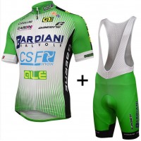 2016 Bardiani Csf Fahrradbekleidung Satz Fahrradtrikot Kurzarm Trikot und Kurz Trägerhose