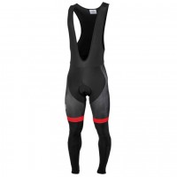 2016 Bianchi Milano Sorisole Schwarz-Rot Lang Trägerhose