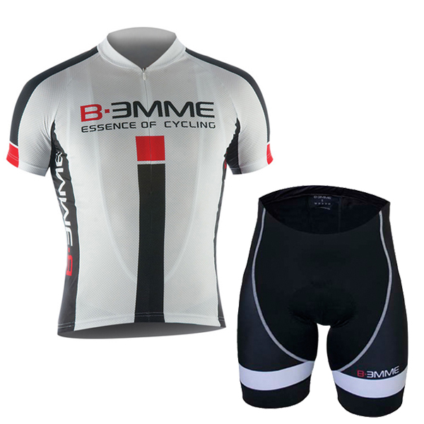 2016 Biemme Weiß fahrradbekleidung Radtrikot Kurzarm und Fahrradhosen Kurz