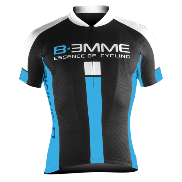 2016 Biemme schwarz blau Radtrikot Kurzarm