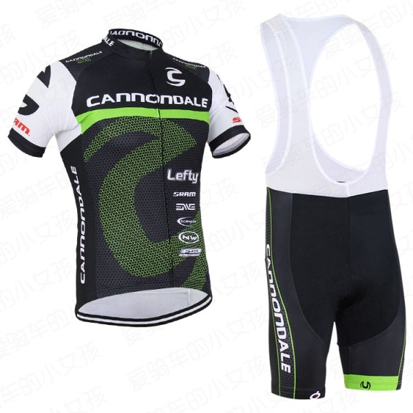 2016 Cannondale Fahrradbekleidung Satz Fahrradtrikot Kurzarm Trikot und Kurz Trägerhose