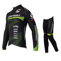 2016 Cannondale Pro Fahrradbekleidung Radtrikot Satz Langarm und Lange Fahrradhose