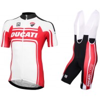 2016 DUCATI ITALIAN PASSION LINE Fahrradbekleidung Satz Fahrradtrikot Kurzarm Trikot und Kurz Trägerhose