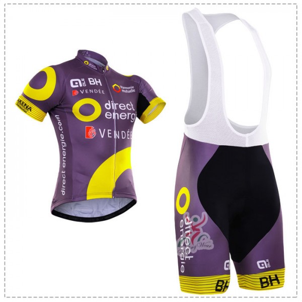 2016 Direct Energie purple Fahrradbekleidung Satz Fahrradtrikot Kurzarm Trikot und Kurz Trägerhose 2016 Direct Energie purple Fahrradbekleidung Satz Fahrradtrikot Kurzarm Trikot und Kurz Trägerhose