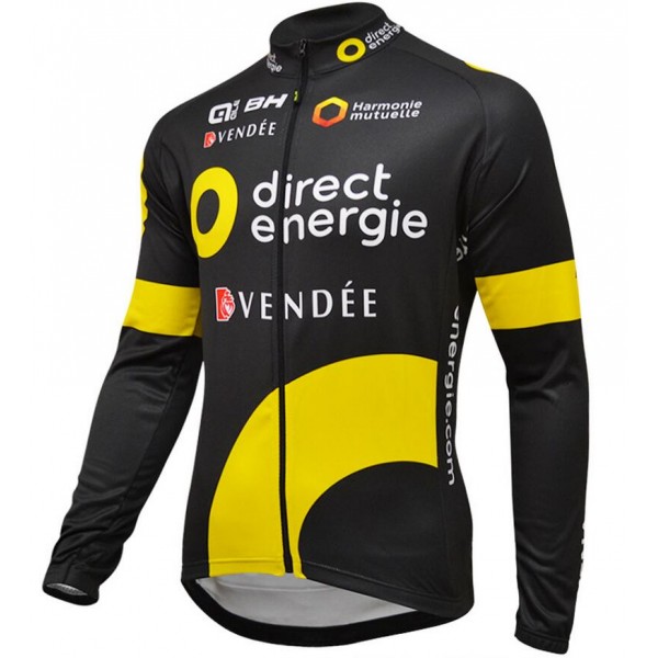 2016 Direct Energie Fahrradtrikot Langarm 2016 Direct Energie Fahrradtrikot Langarm