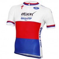 2016 Quick Step Radtrikot Kurzarm Weiß