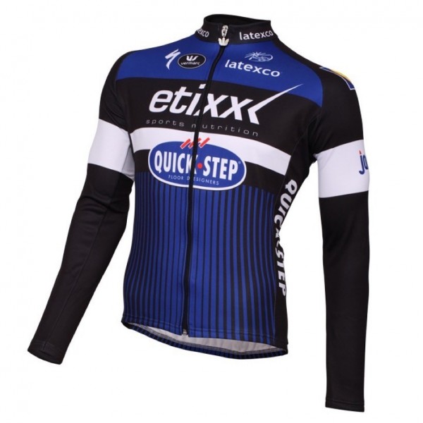 2016 Etixx-Quick Step Blau Radtrikot Langarm 2016 Etixx-Quick Step Blau Radtrikot Langarm