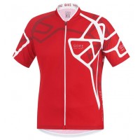 2016 GORE Element Adrenalin II rot Weiß Radtrikot Kurzarm