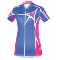 2016 GORE Radtrikot Kurzarm Damen Element Adrenaline 2.0 blau rose Fuchsie