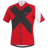 2016 GORE Element X-Road rot schwarz Radtrikot Kurzarm