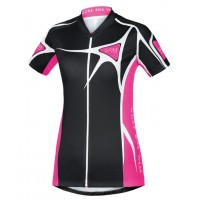 2016 GORE Radtrikot Kurzarm Damen Element Adrenaline 2.0 schwarz rose Fuchsie