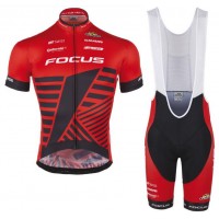 2016 GSG Focus XC Rouge Fahrradbekleidung Satz Fahrradtrikot Kurzarm Trikot und Kurz Trägerhose