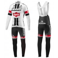 2016 Giant Alpecin TDF Ausgabe Weiß Fahrradbekleidung Satz Radtrikot Langarm+Lang Trägerhose