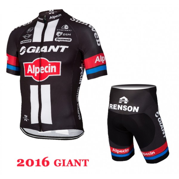 2016 Giant Radbekleidung Radtrikot Kurzarm und Fahrradhosen Kurz