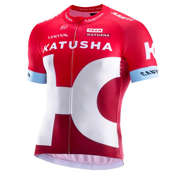 2016 Katusha Fahrradbekleidung Kurzarm Radtrikot