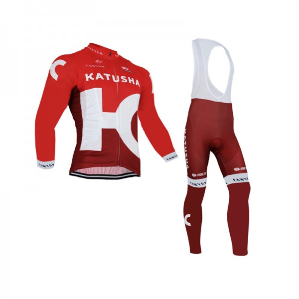 2016 Katusha Fahrradbekleidung Radtrikot Satz Langarm und Lange Trägerhose 02 2016 Katusha Fahrradbekleidung Radtrikot Satz Langarm und Lange Trägerhose 02