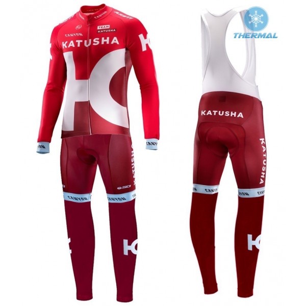 2016 Team Katusha thermisch Fahrradbekleidung Satz Radtrikot Langarm+Lang Trägerhose 2016 Team Katusha thermisch Fahrradbekleidung Satz Radtrikot Langarm+Lang Trägerhose
