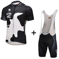 2016 MTB-MAG Fahrradbekleidung Satz Fahrradtrikot Kurzarm Trikot und Kurz Trägerhose