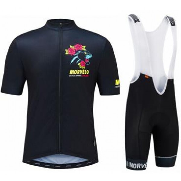 2016 Morvelo Fahrradbekleidung Satz Fahrradtrikot Kurzarm Trikot und Kurz Trägerhose 05