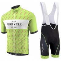 2016 Morvelo Fahrradbekleidung Satz Fahrradtrikot Kurzarm Trikot und Kurz Trägerhose 01