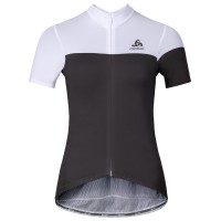 2016 Odlo Kamikaze Damen schwarz Weiß Fahrradbekleidung Kurzarm Radtrikot
