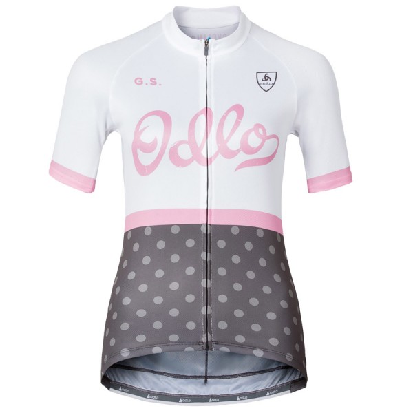 2016 Odlo Ride Damen Weiß Fahrradbekleidung Kurzarm Radtrikot