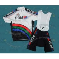 2016 PDM Fahrradbekleidung Satz Fahrradtrikot Kurzarm Trikot und Kurz Trägerhose