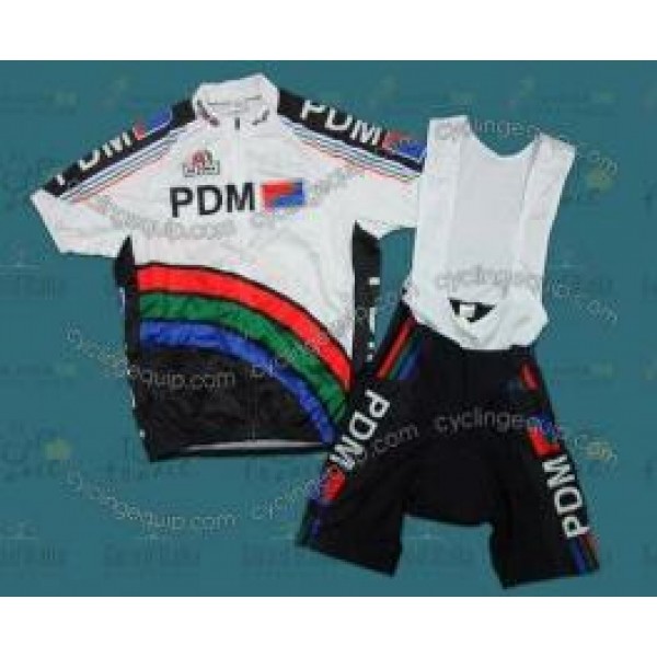 2016 PDM Fahrradbekleidung Satz Fahrradtrikot Kurzarm Trikot und Kurz Trägerhose