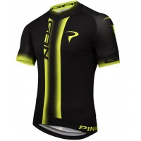 2016 Pinarello Gan Fahrradbekleidung Kurzarm Radtrikot schwarz jaune