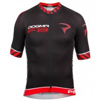 2016 Pinarello Dogma F8 schwarz-rot Radtrikot Kurzarm