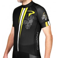 2016 Pinarello Rhino Radtrikot Kurzarm schwarz jaune