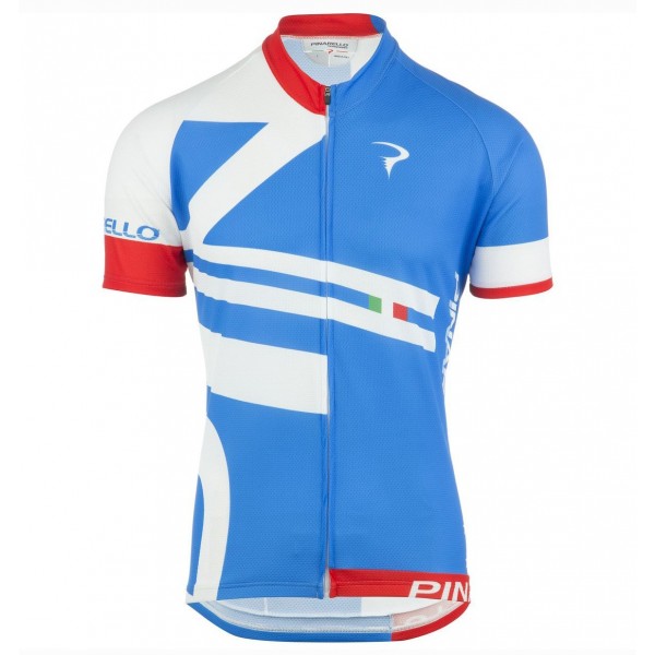 2016 Pinarello Bandiera blau-Weiß Radtrikot Kurzarm