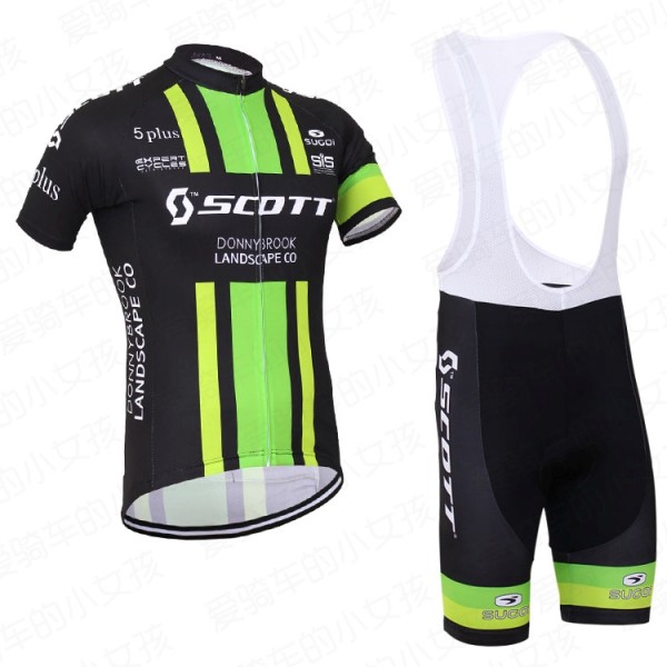 2016 Scott Fahrradbekleidung Satz Fahrradtrikot Kurzarm Trikot und Kurz Trägerhose