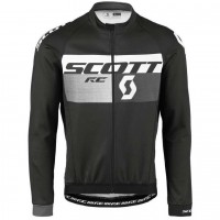 2016 Scott RC Schwarz-Grau Radtrikot Langarm