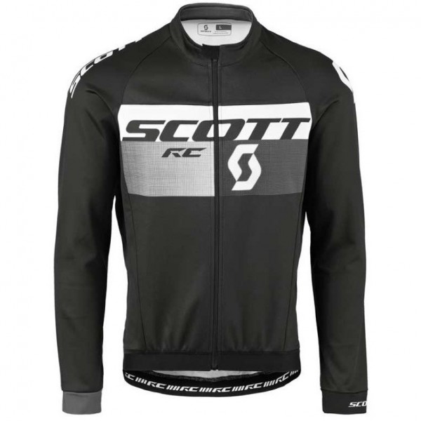 2016 Scott RC Schwarz-Grau Radtrikot Langarm