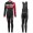 2016 Scott RC Schwarz-Rot Damen Fahrradbekleidung Satz Radtrikot Langarm+Lang Trägerhose