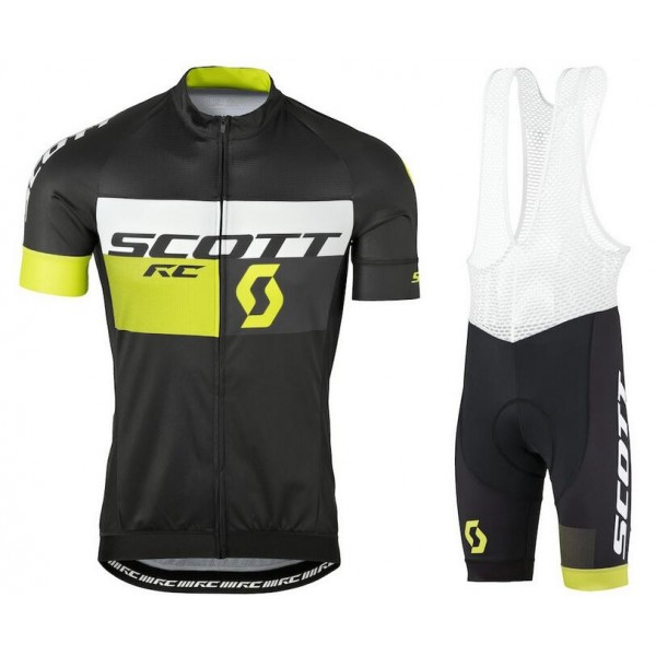 2016 Scott RC schwarz gelb Fahrradbekleidung Satz Fahrradtrikot Kurzarm Trikot und Kurz Trägerhose 2016 Scott RC schwarz gelb Fahrradbekleidung Satz Fahrradtrikot Kurzarm Trikot und Kurz Trägerhose