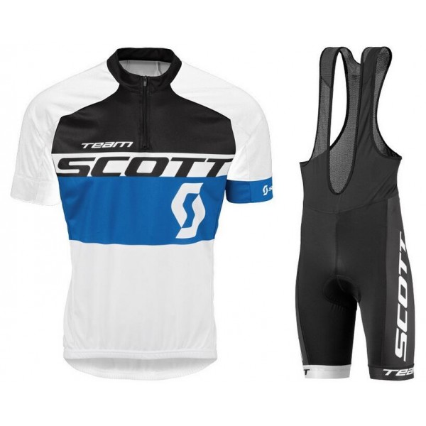 2016 Scott schwarz blau Fahrradbekleidung Satz Fahrradtrikot Kurzarm Trikot und Kurz Trägerhose 2016 Scott schwarz blau Fahrradbekleidung Satz Fahrradtrikot Kurzarm Trikot und Kurz Trägerhose