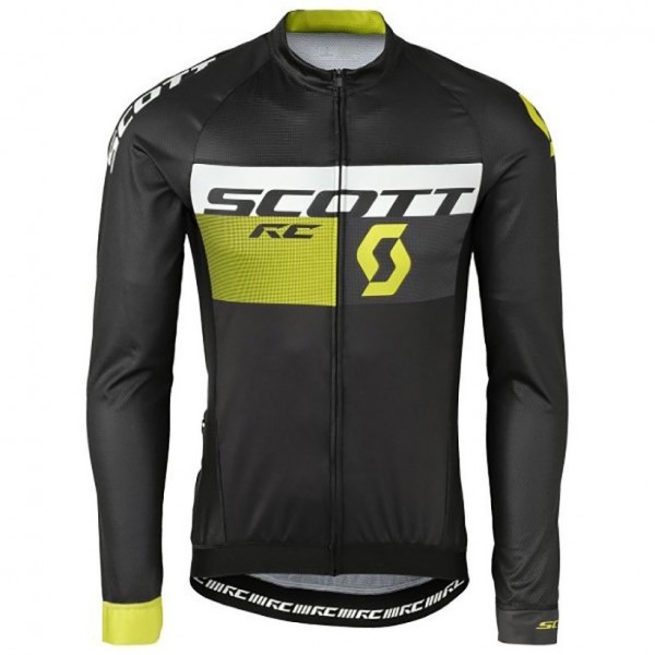 2016 Scott RC Schwarz-Gelb Radtrikot Langarm 2016 Scott RC Schwarz-Gelb Radtrikot Langarm