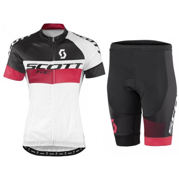 2016 Scott RC Weiß schwarz rot Damens Radbekleidung Radtrikot Kurzarm und Fahrradhosen Kurz 2016 Scott RC Weiß schwarz rot Damens Radbekleidung Radtrikot Kurzarm und Fahrradhosen Kurz