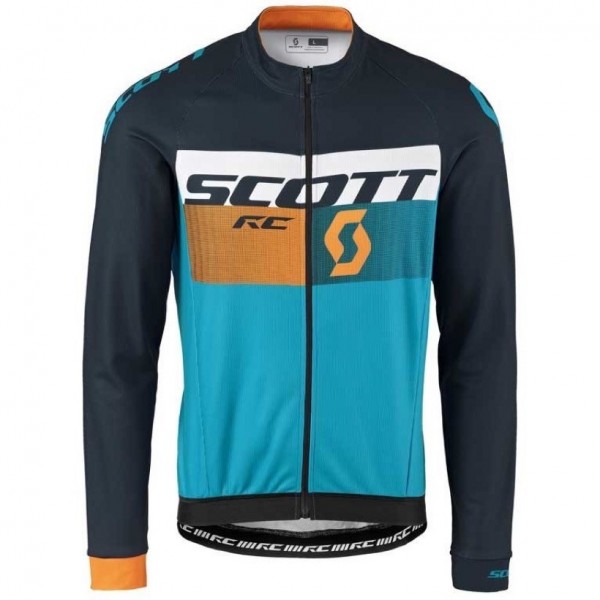 2016 Scott RC Schwarz-Gelb-Blau Radtrikot Langarm 2016 Scott RC Schwarz-Gelb-Blau Radtrikot Langarm