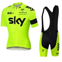 2016 SKY Fahrradbekleidung Satz Fahrradtrikot Kurzarm Trikot und Kurz Trägerhose 05