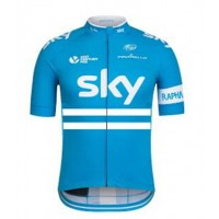 2016 SKY Blau Radtrikot Kurzarm