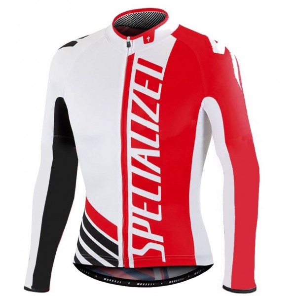 2016 Specialized Pro Team SZK Weiß-Rot Radtrikot Langarm