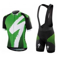 2016 Specialized Comp Racing Ss vert Fahrradbekleidung Satz Fahrradtrikot Kurzarm Trikot und Kurz Trägerhose