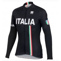 2016 Sportful Italy IT Schwarz Radtrikot Langarm