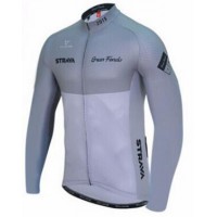2016 Strava Fahrradtrikot Langarm grau