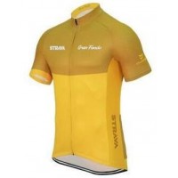 2016 Strava gelb Radtrikot Kurzarm