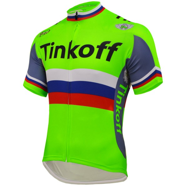 2016 Tinkoff Saxo Bank Radtrikot Kurzarm Grün