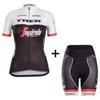 2016 Trek Segafredo Racing Team Damen Radbekleidung Radtrikot Kurzarm und Fahrradhosen Kurz